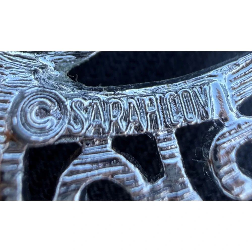 Vintage Sarah Coventry Silver Tone Scroll Swirl Circular Brooch Pin Silvery Mist